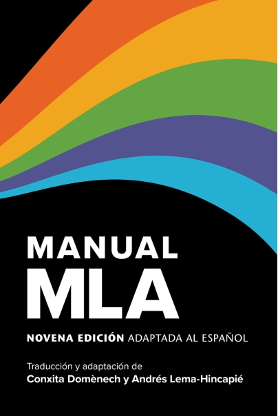 Cover image for Manual MLA, the Spanish adaptation of the 9th edition of the MLA Handbook